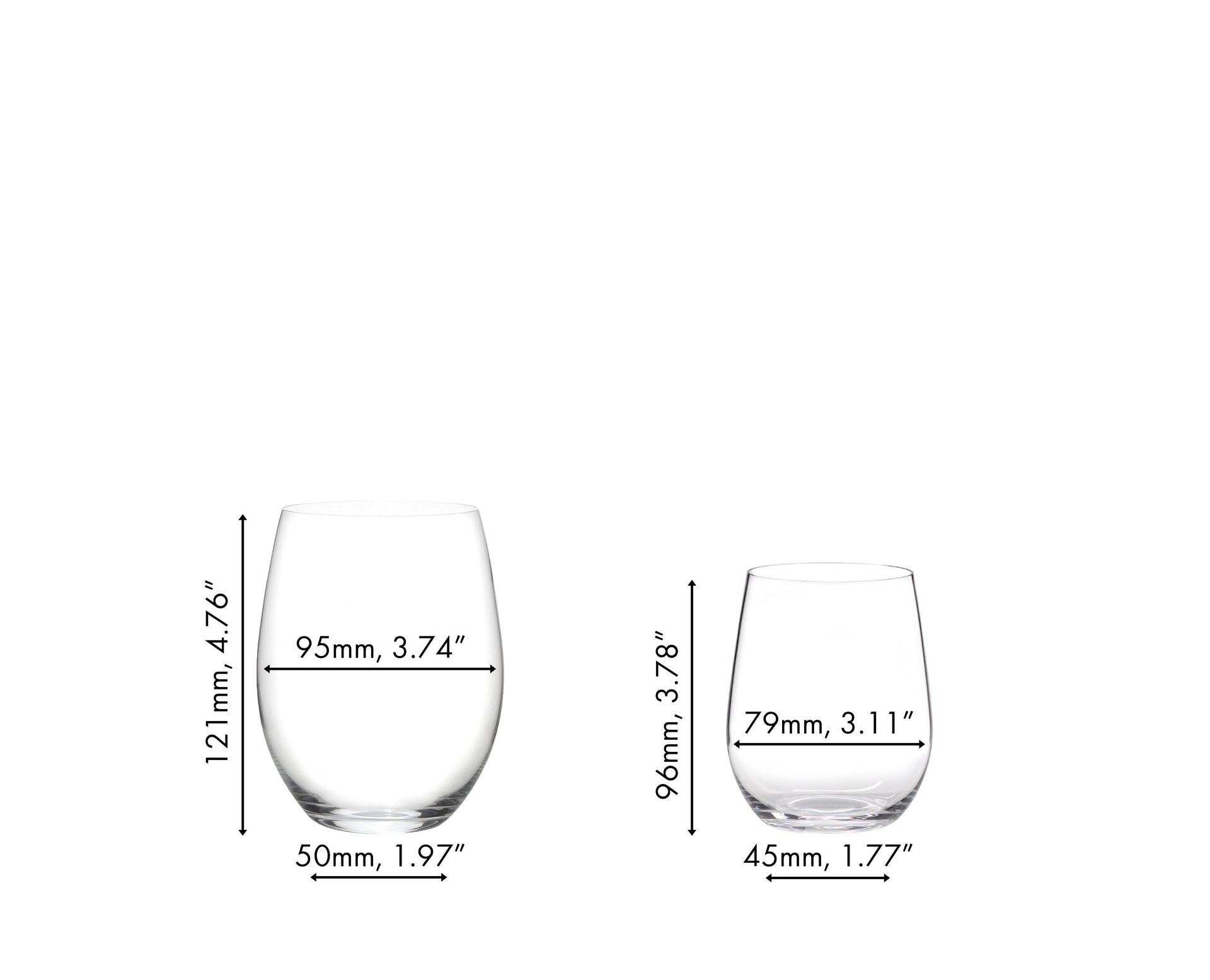 RIEDEL The O Wine Tumbler Viognier/Chardonnay + Cabernet/Merlot