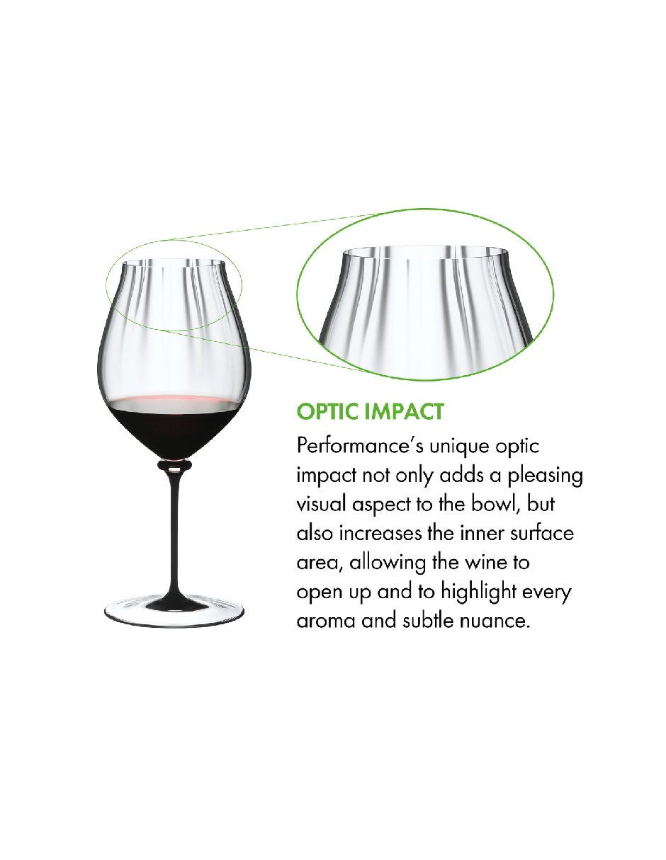 RIEDEL FATTO A MANO PERFORMANCE PINOT NOIR CLEAR BASE